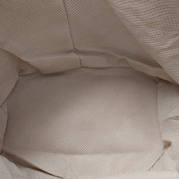 Custom Made Aged/Yellowed-White Leather Mini Handbag - Picture 8 of 13